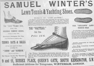 Advertisement for Samuel Winter